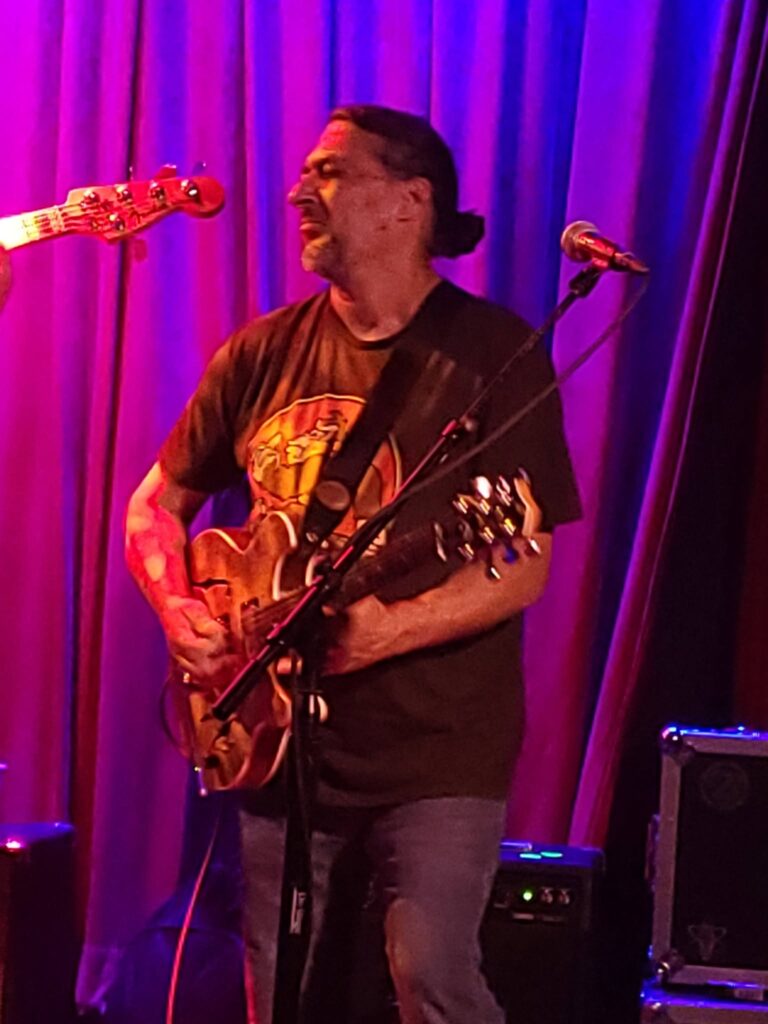 Jeremy Pinell playing guitar at The 5 Spot, East Nashville